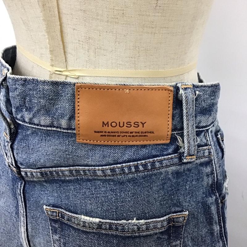 マウジー MOUSSY パンツ デニム、ジーンズ 010faa12-1300-1 ブーツカットパンツ デニムパンツ フレアパンツ 27インチ 無地 インディゴ / インディゴ / レディース USED 古着 中古 10114480