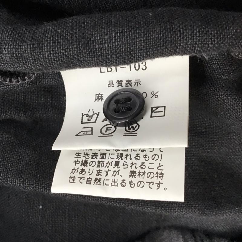 古着 USED シャツ、ブラウス 長袖 LAITERIE LBT-103 ヘンリーネックプルオーバー リネン 無地 黒 / ブラック / レディース USED 古着 中古 10116488