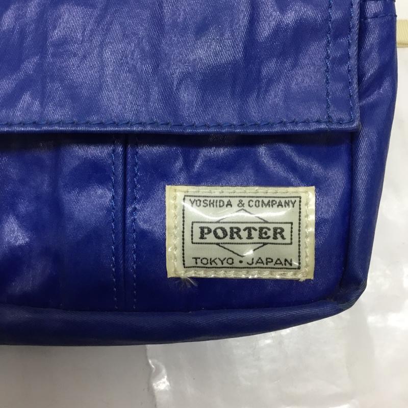 ポーター PORTER ショルダーバッグ ショルダーバッグ ロゴ、文字 青 / ブルー / レディース USED 古着 中古 10107882