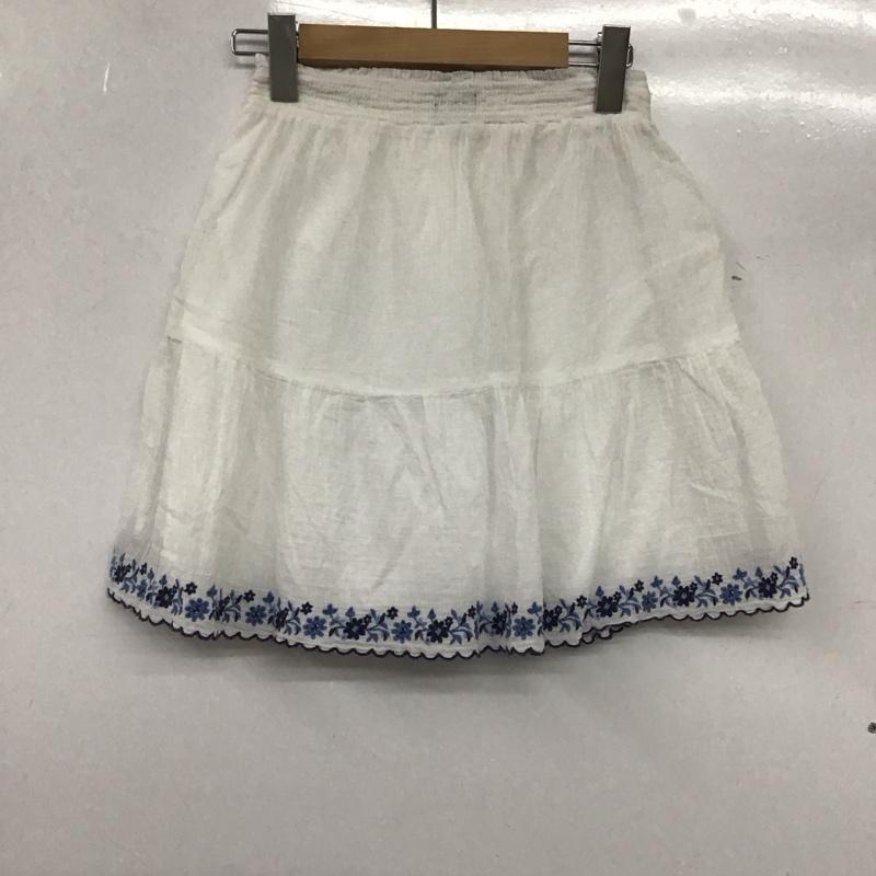 ポロラルフローレン POLO RALPH LAUREN スカート ミニスカート ミニスカート フレアスカート 刺繍 白 / ホワイト / レディース USED 古着 中古 10136113