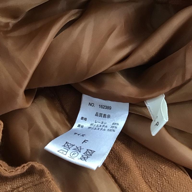 シーピーシーエム CPCM パンツ スラックス FREE 無地 茶 / ブラウン / レディース USED 古着 中古 10144060