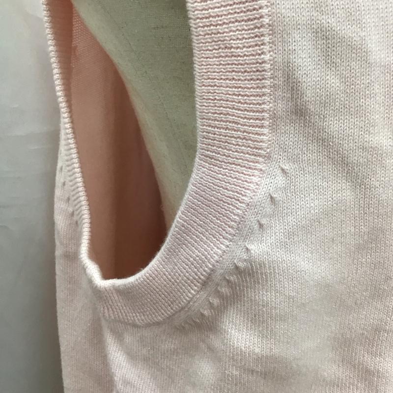 ブルックスブラザーズ BROOKS BROTHERS ベスト ベスト ニットベスト ノースリーブニット Vネック M 無地 桃 / ピンク / メンズ USED 古着 中古 10113210