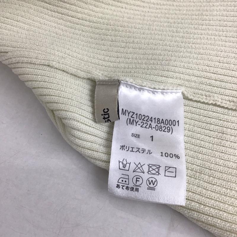 ミスティック mystic ワンピース ロングスカート ハーフZIPニットワンピース 1 無地 アイボリー / アイボリー /  レディース USED 古着 中古 10133436
