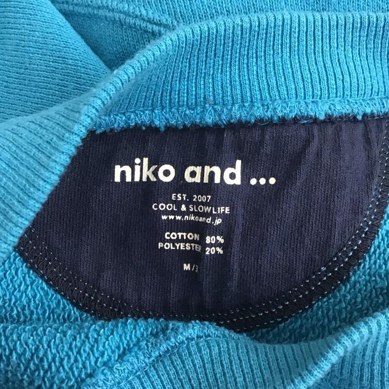 ニコアンド niko and... トレーナー 長袖 NKN25601AD ヴィンテージライクドロストプルオーバー スウェット M 無地 水色 / ライトブルー / レディース USED 古着 中古 10108306