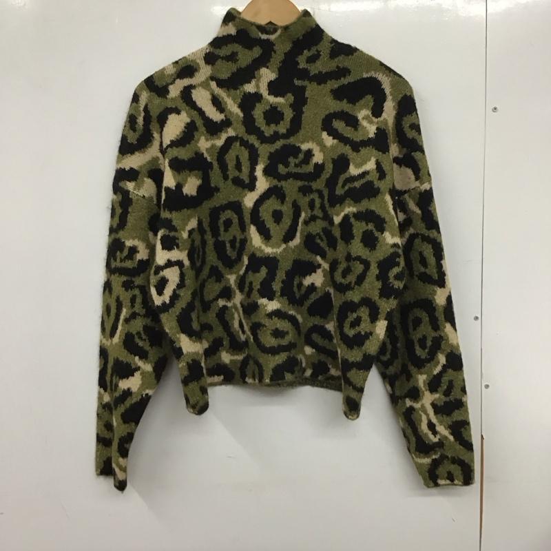 ザラ ZARA ニット、セーター 長袖 M 総柄 マルチカラー / マルチカラー / レディース USED 古着 中古 10139566