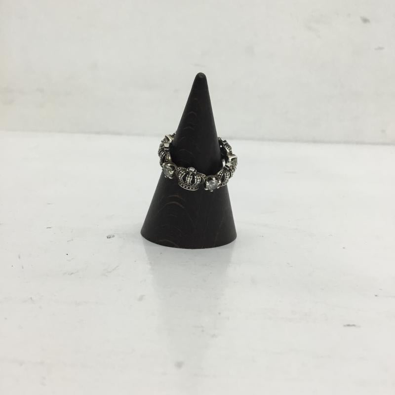 ジャスティンディヴィス JUSTIN DAVIS アクセサリー 指輪 クラウン 王冠 SRJ325 CHERISH STONE 黒 / ブラック / メンズ USED 古着 中古 10129022