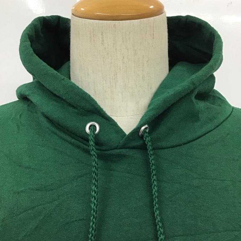 チャンピオン Champion パーカー 長袖 長袖パーカー フード付きパーカー プリントスウェット トレーナー XL プリント 緑 / グリーン / メンズ USED 古着 中古 10109779