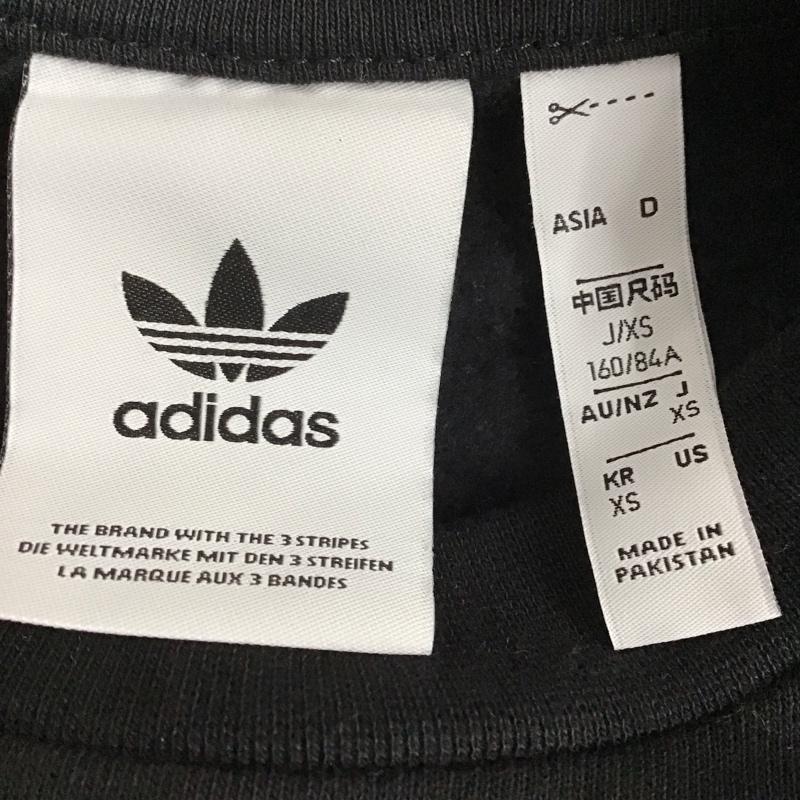 アディダス adidas トレーナー 長袖 gn3487 アディカラークラシックス3ストライプクルースウェット スポーツウェア XS ロゴ、文字 黒 / ブラック / メンズ USED 古着 中古 10124715