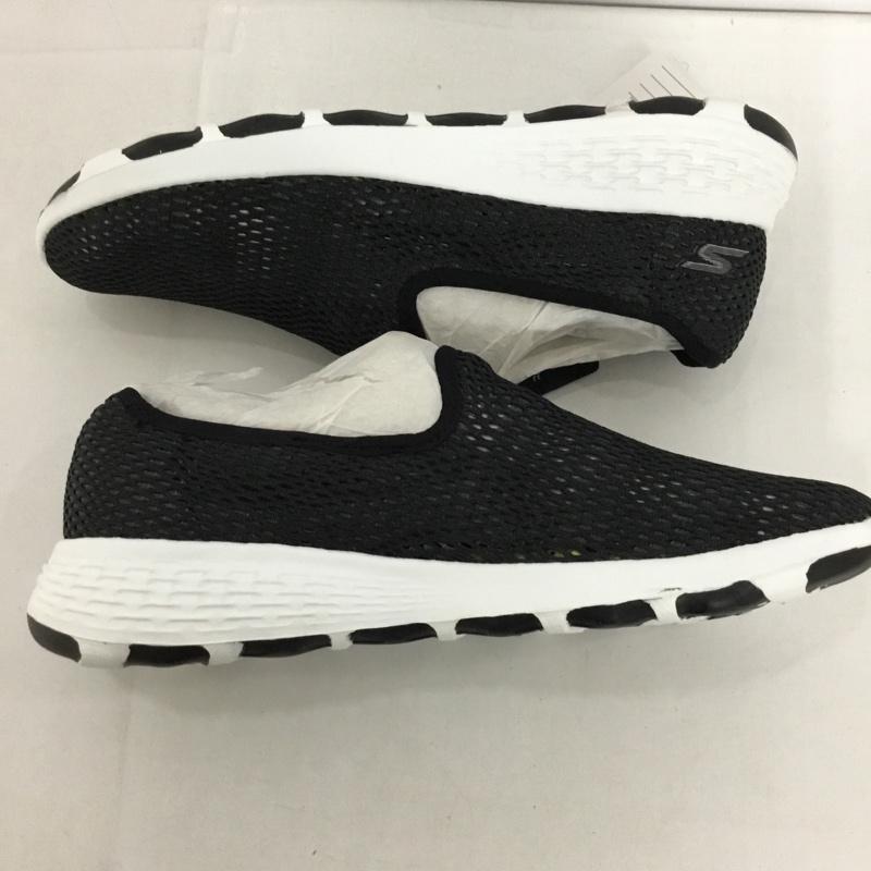 スケッチャーズ SKECHERS スニーカー スニーカー 15650-BKW ウォーキングシューズ GO WALK COOL 23.5cm 無地 黒 / ブラック / レディース USED 古着 中古 10127990