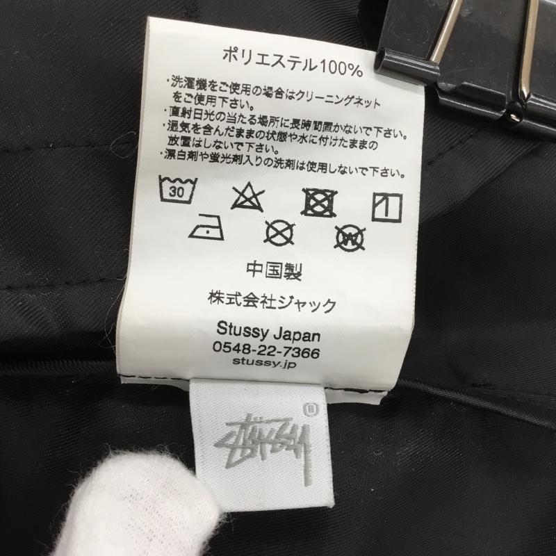 ステューシー STUSSY ジャケット、上着 ジャンパー、ブルゾン コーチジャケット S 格子柄 X ロゴ、文字 黒 / ブラック / メンズ USED 古着 中古 10112611