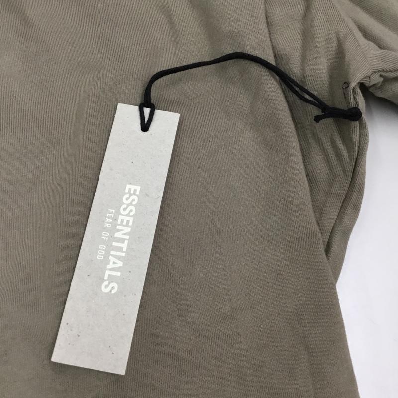 エッセンシャルズ ESSENTIALS カットソー 長袖 69139605 長袖カットソー クルーネックカットソー ロングスリーブカットソー プリントTシャツ L 無地 ベージュ / ベージュ /  メンズ USED 古着 中古 10109331