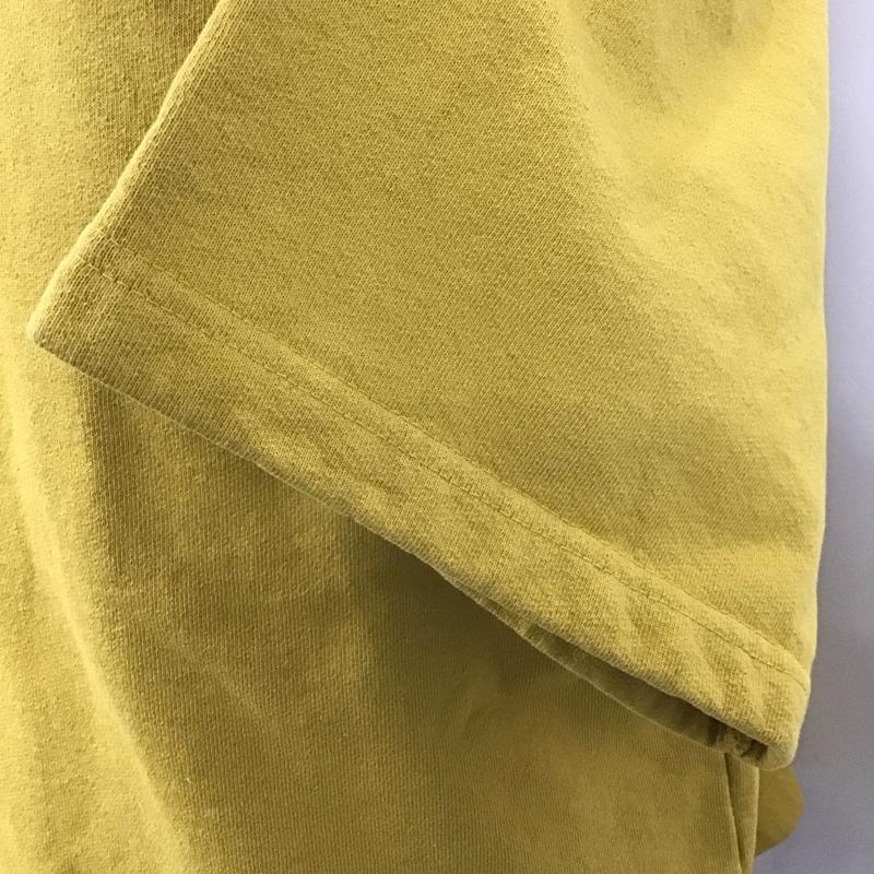 ロサンゼルスアパレル LOS ANGELES APPAREL カットソー 半袖 半袖カットソー プリントTシャツ クルーネックカットソー 無地 黄 / イエロー /  メンズ USED 古着 中古 10112978