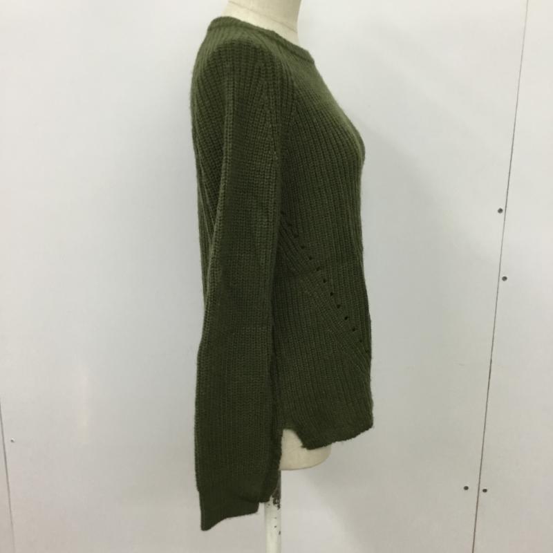 コエ koe ニット、セーター 長袖 S 無地 カーキ / カーキ / レディース USED 古着 中古 10043431