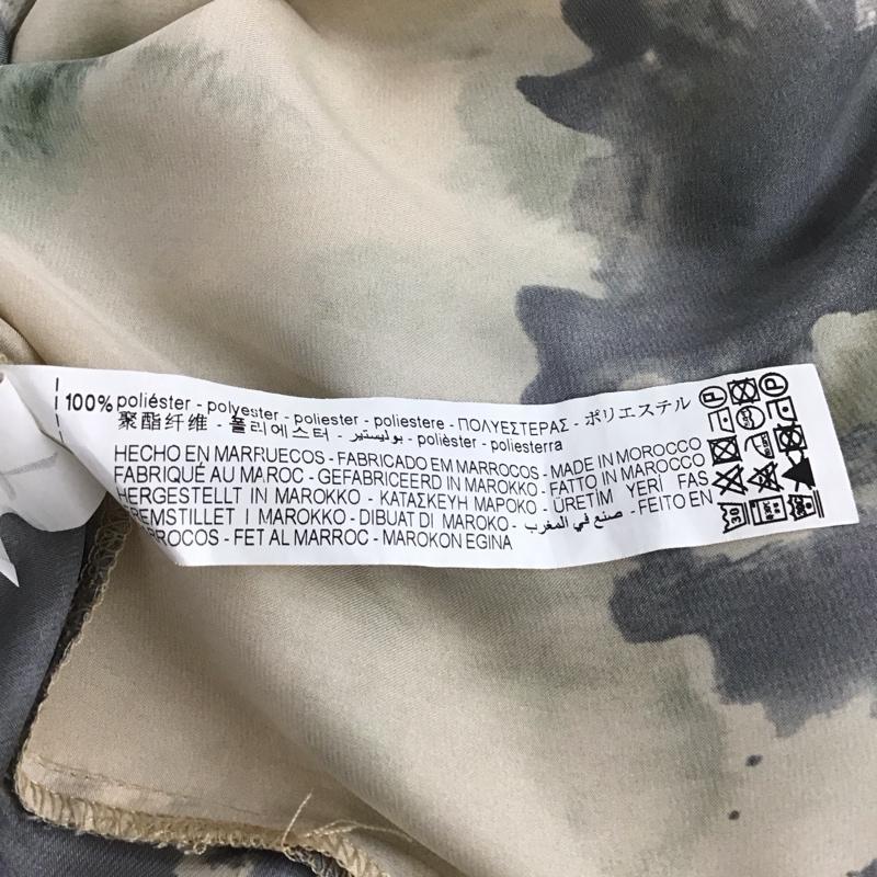 ザラ ZARA シャツ、ブラウス 長袖 7993/455/903 オーバーサイズ サテン エフェクト シャツ S 総柄 マルチカラー / マルチカラー / レディース USED 古着 中古 10133628