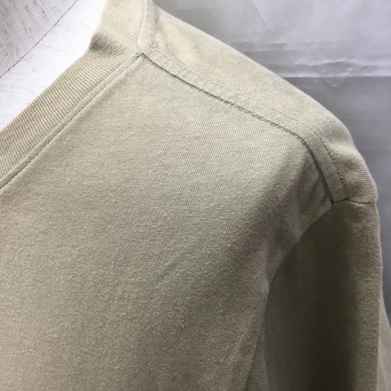 エッセンシャル ESSENTIEL Tシャツ 半袖 半袖カットソー プリントTシャツ クルーネックカットソー S 無地 ベージュ / ベージュ /  メンズ USED 古着 中古 10109316