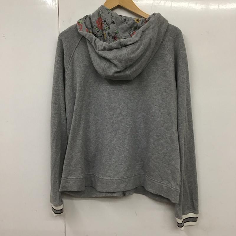 チチカカ TITICACA パーカー 長袖 ジップパーカー M 無地 灰 / グレー / レディース USED 古着 中古 10120192