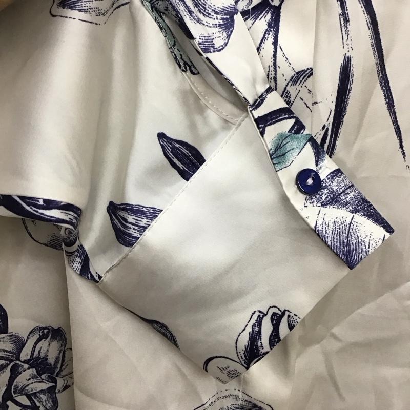 ザラ ZARA シャツ、ブラウス 長袖 長袖シャツ カラーシャツ プリントシャツ 長袖カットソー M プリント マルチカラー / マルチカラー / レディース USED 古着 中古 10117996
