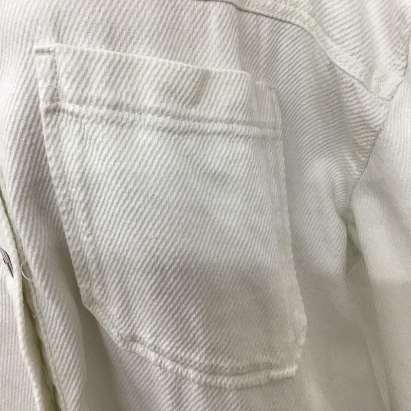 ザラ ZARA ジャケット、上着 ジャケット、ブレザー Gジャン デニムジャケット カラージャケット アウター M 無地 白 / ホワイト / レディース USED 古着 中古 10109252