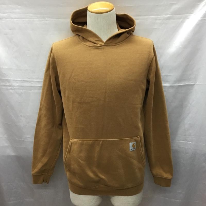 カーハート Carhartt パーカー 長袖 長袖パーカー フード付きパーカー プリントスウェット トレーナー XL ロゴ、文字 茶 / ブラウン / メンズ USED 古着 中古 10115781