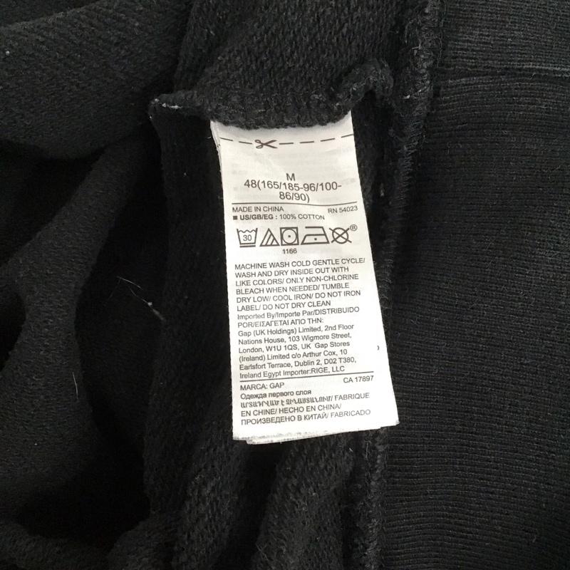 ギャップ GAP トレーナー 長袖 長袖トレーナー スウェット クルーネック プルオーバー M 無地 黒 / ブラック / レディース USED 古着 中古 10143775