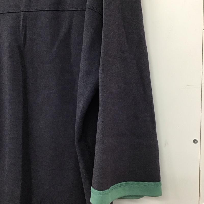 ニコアンド niko and... Tシャツ 半袖 半袖カットソー 無地Tシャツ クルーネックカットソー L 無地 紺 / ネイビー / メンズ USED 古着 中古 10138092