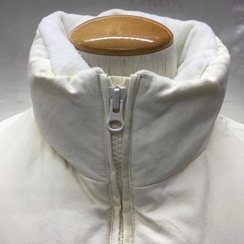 トミー ジーンズ TOMMY JEANS ベスト ベスト ダウン フェザー スタンドカラー M ロゴ、文字 アイボリー / アイボリー / メンズ USED 古着 中古 10122630