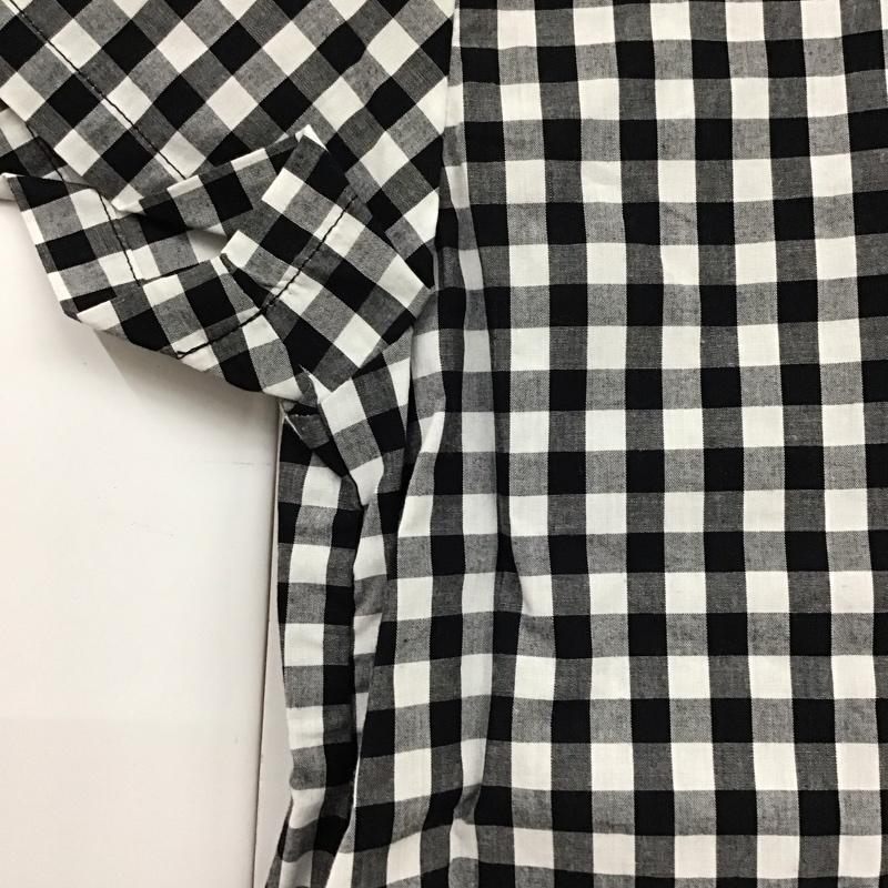 アズノゥアズ as know as シャツ、ブラウス 半袖 23259A232 半袖 チュニック M チェック 白 / ホワイト / X 黒 / ブラック / レディース USED 古着 中古 10119231