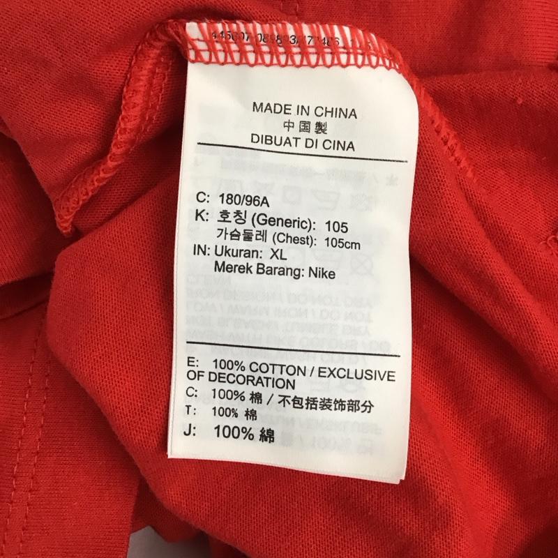ナイキ NIKE Tシャツ 半袖 ct6872-657 ASMNSWTEEPREHEATSWOOSH 半袖カットソー プリントTシャツ XL プリント 赤 / レッド / メンズ USED 古着 中古 10114670