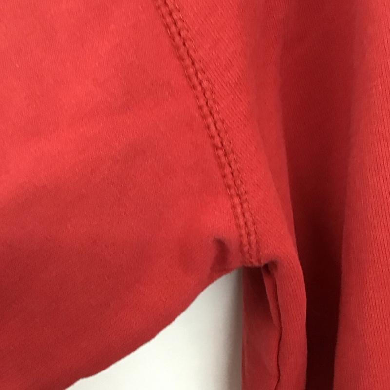 カーハート Carhartt パーカー 長袖 裏起毛 プルオーバー ロゴ、文字 赤 / レッド / メンズ USED 古着 中古 10133760