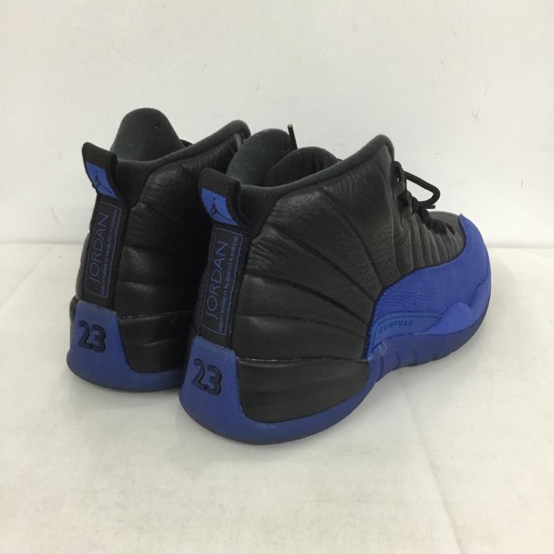 ナイキ NIKE スニーカー スニーカー 130690-014 AIR JORDAN 12 RETRO 29cm 29.0cm ロゴ、文字 黒 / ブラック / X 青 / ブルー / メンズ USED 古着 中古 10138323