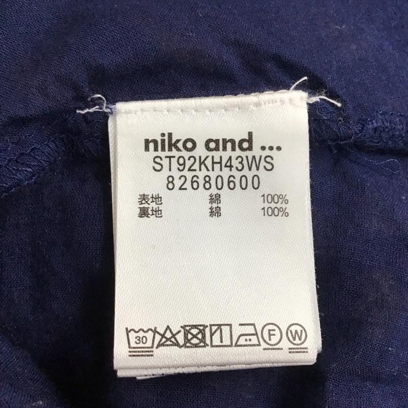 ニコアンド niko and... ワンピース ロングスカート ST92KH43WS インド綿 七分袖 スクエアネック 3 総柄 マルチカラー / マルチカラー / レディース USED 古着 中古 10116469