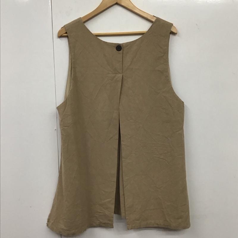 サマンサモスモス Samansa Mos2 タンクトップ タンクトップ ノースリーブ FREE 無地 ベージュ / ベージュ / レディース USED 古着 中古 10131666