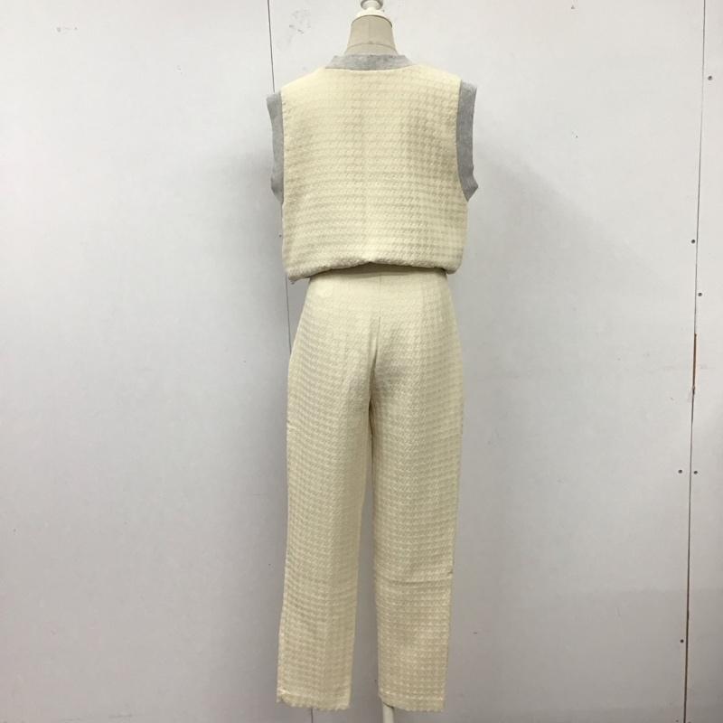 ザラ ZARA セットアップ セットアップ S 灰 / グレー / X アイボリー / アイボリー / レディース USED 古着 中古 10121200