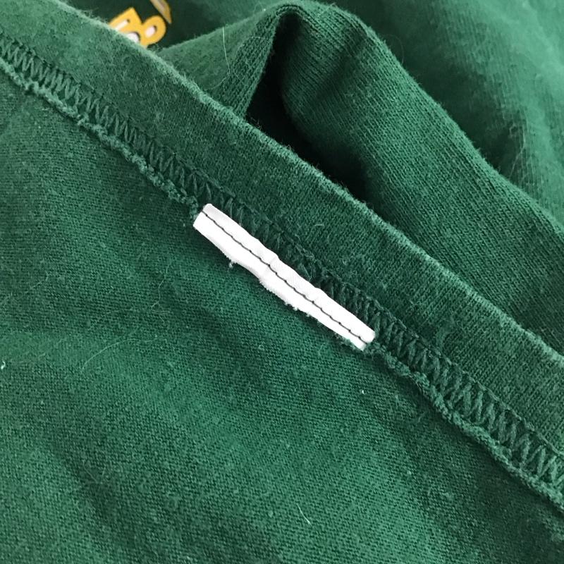チャンピオン Champion Tシャツ 半袖 半袖カットソー プリントTシャツ クルーネックカットソー M ロゴ、文字 緑 / グリーン / メンズ USED 古着 中古 10137668