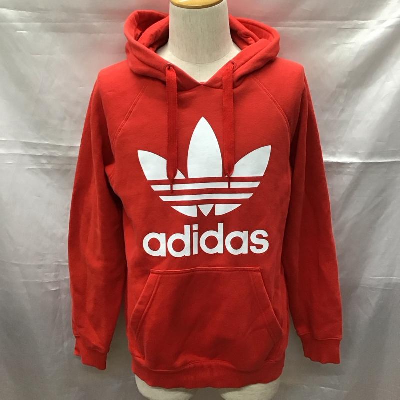 アディダスオリジナルス adidas originals パーカー 長袖 ay6473 長袖パーカー スウェット スポーツウェア ロゴ、文字 赤 / レッド / メンズ USED 古着 中古 10113592