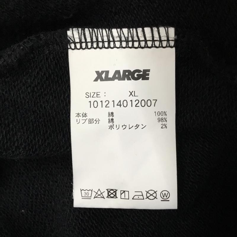 エクストララージ XLARGE トレーナー 長袖 101214012007 Records Crew Neck Sweat スウェット XL ロゴ、文字 黒 / ブラック /  メンズ USED 古着 中古 10121017