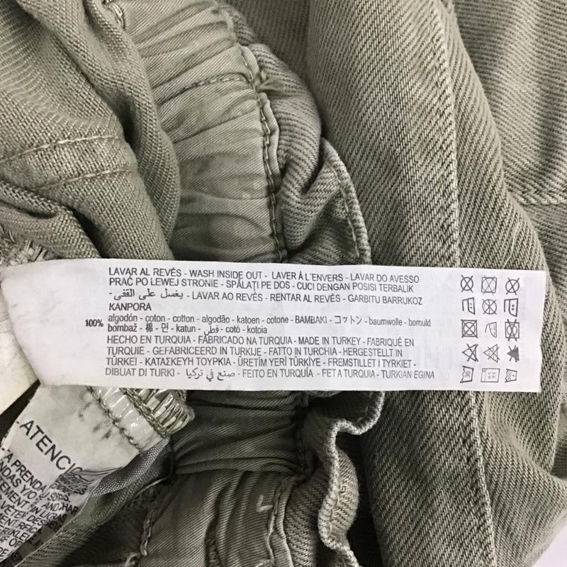 ザラ ZARA パンツ ワークパンツ、ペインターパンツ 5862 152 506 ウエストギャザー 無地 カーキ / カーキ / レディース USED 古着 中古 10107151