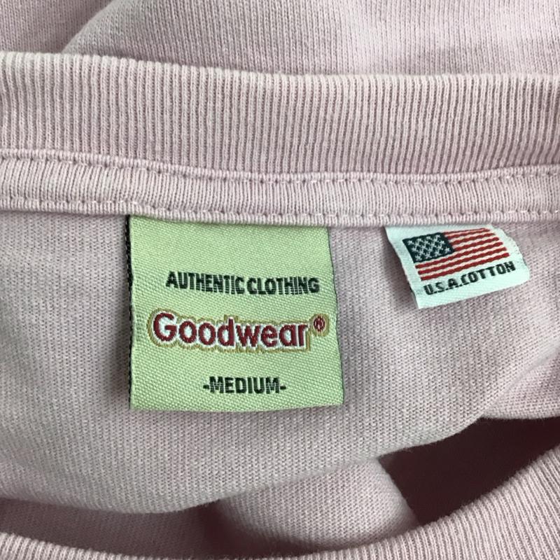 グッドウェア Goodwear Tシャツ 半袖 半袖カットソー 無地Tシャツ クルーネックカットソー M 無地 桃 / ピンク / メンズ USED 古着 中古 10124053