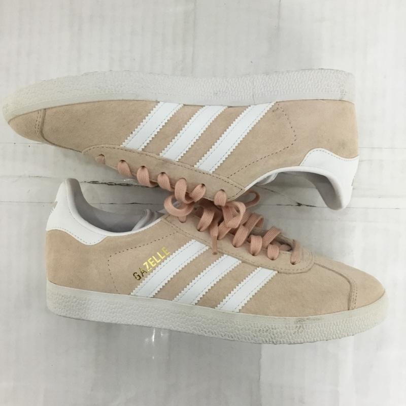 アディダス adidas スニーカー スニーカー BB5472 GAZELLE 22cm 22.0cm ロゴ、文字 桃 / ピンク / X 白 / ホワイト / X 金 / ゴールド / レディース USED 古着 中古 10123646