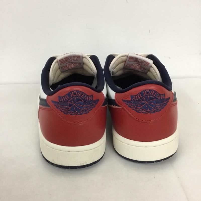 ナイキ NIKE スニーカー スニーカー HQ2993-100 AIR JORDAN 1 RETRO LOW OG 28.5cm 28.5cm ロゴ、文字 白 / ホワイト / X 赤 / レッド / X 紺 / ネイビー / メンズ USED 古着 中古 10130774