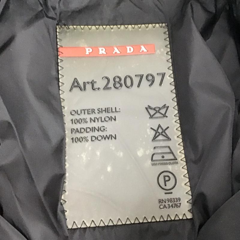 プラダ PRADA コート ダウンコート 2006年 38 無地 黒 / ブラック / レディース USED 古着 中古 10121497