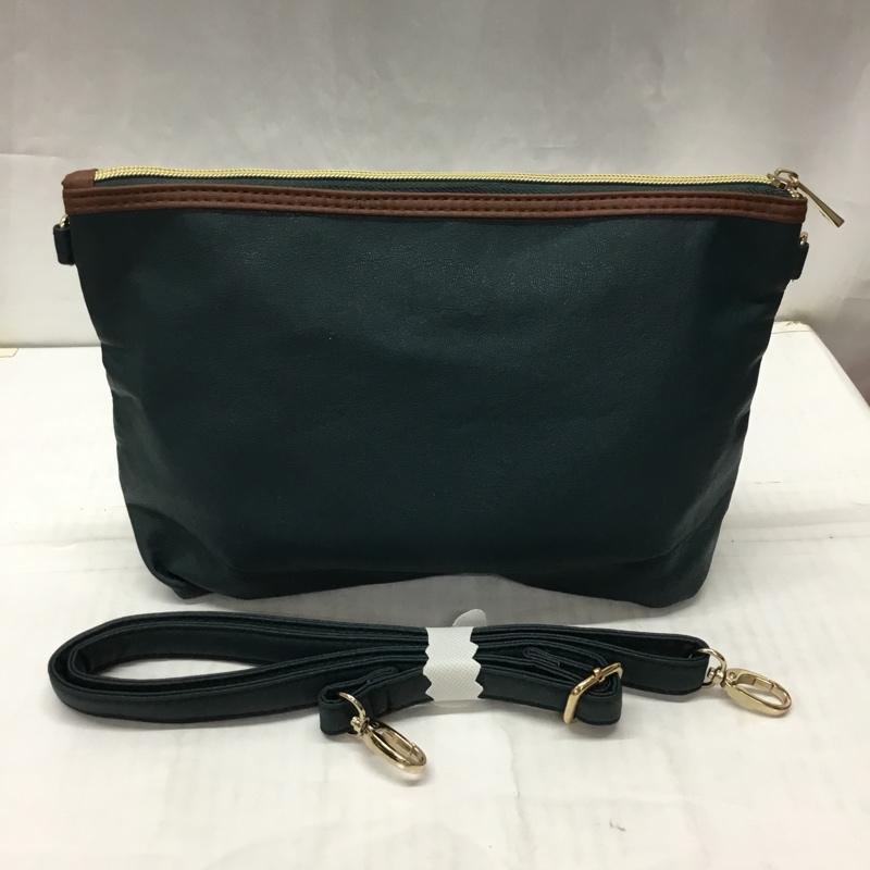 グローブ grove トートバッグ トートバッグ ショルダー 2WAY 無地 緑 / グリーン / X 茶 / ブラウン / レディース USED 古着 中古 10115249