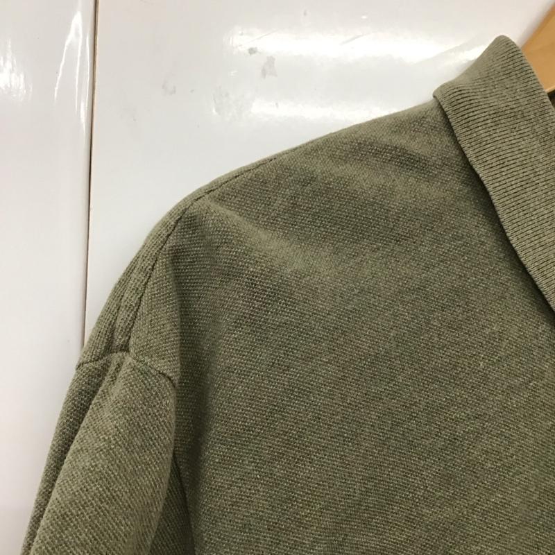 ポロバイラルフローレン Polo by RALPH LAUREN ポロシャツ 半袖 半袖ポロシャツ 半袖カットソー カラーシャツ M ロゴ、文字 カーキ / カーキ / メンズ USED 古着 中古 10131632
