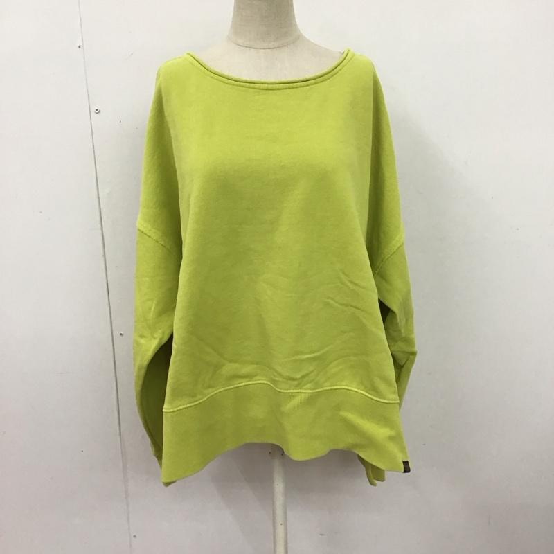 ペンドルトン PENDLETON トレーナー 長袖 BW2202MN03 BAYFLOW FREE 無地 黄緑 / イエローグリーン / レディース USED 古着 中古 10125043