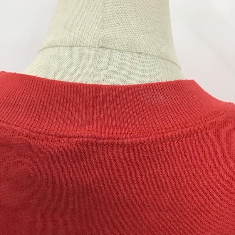 古着 USED トレーナー 長袖 長袖トレーナー スウェット クルーネック リブスウェットカットソー 古着 XL ロゴ、文字 赤 / レッド / レディース USED 古着 中古 10124230