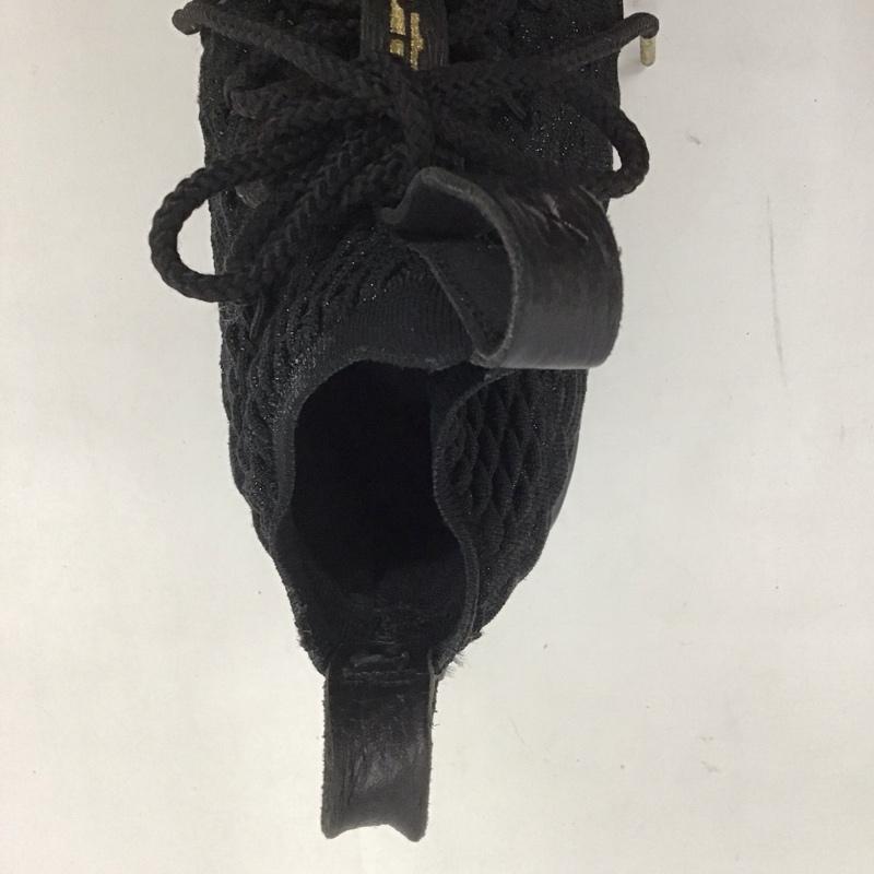 ナイキ NIKE スニーカー スニーカー 922811-006 GS LEBRON 15 24cm 24.0cm ワンポイント 黒 / ブラック / レディース USED 古着 中古 10125686