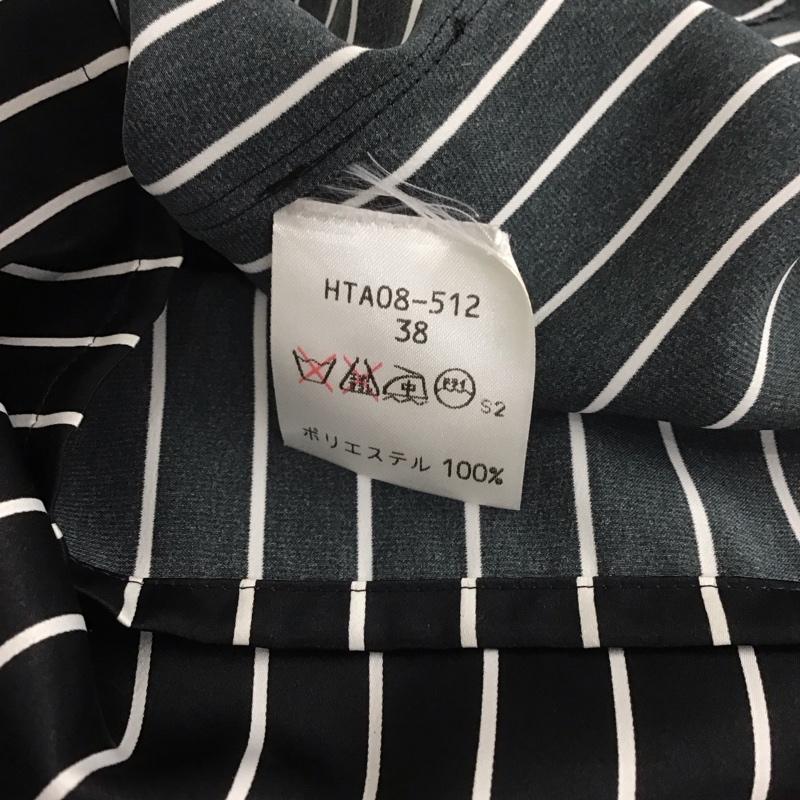 イヴサンローラン Yves Saint Laurent カットソー 長袖 38 ストライプ 黒 / ブラック / X 白 / ホワイト / レディース USED 古着 中古 10133399
