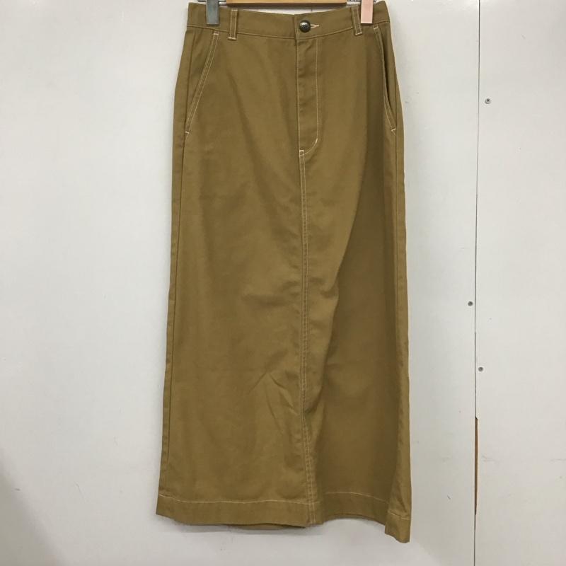 ローリーズファーム LOWRYS FARM スカート ロングスカート M 無地 ベージュ / ベージュ /  レディース USED 古着 中古 10133154