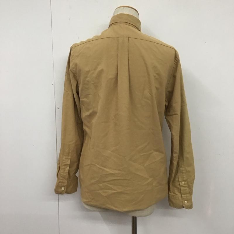 ラルフローレン RALPHLAUREN シャツ、ブラウス 長袖 長袖シャツ カラーシャツ 長袖カットソー ボタンダウンシャツ S ロゴ、文字 ベージュ / ベージュ / メンズ USED 古着 中古 10107318