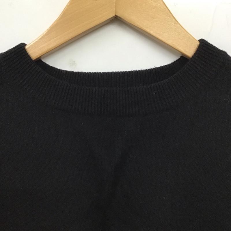 ザラ ZARA ニット、セーター 長袖 S 無地 黒 / ブラック / レディース USED 古着 中古 10129332
